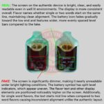 Real and fake boutiq switch