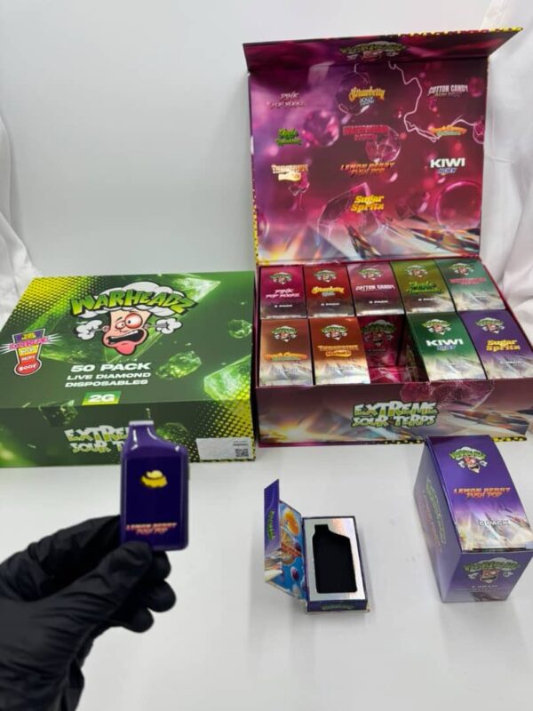 warheadz live diamonds disposable 2g